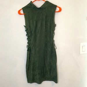 Olive green dress